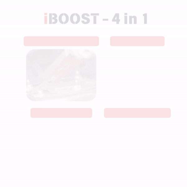 iBOOST - 4 in 1 Elektromos bika kábel, powerbank, kompresszor és lámpa